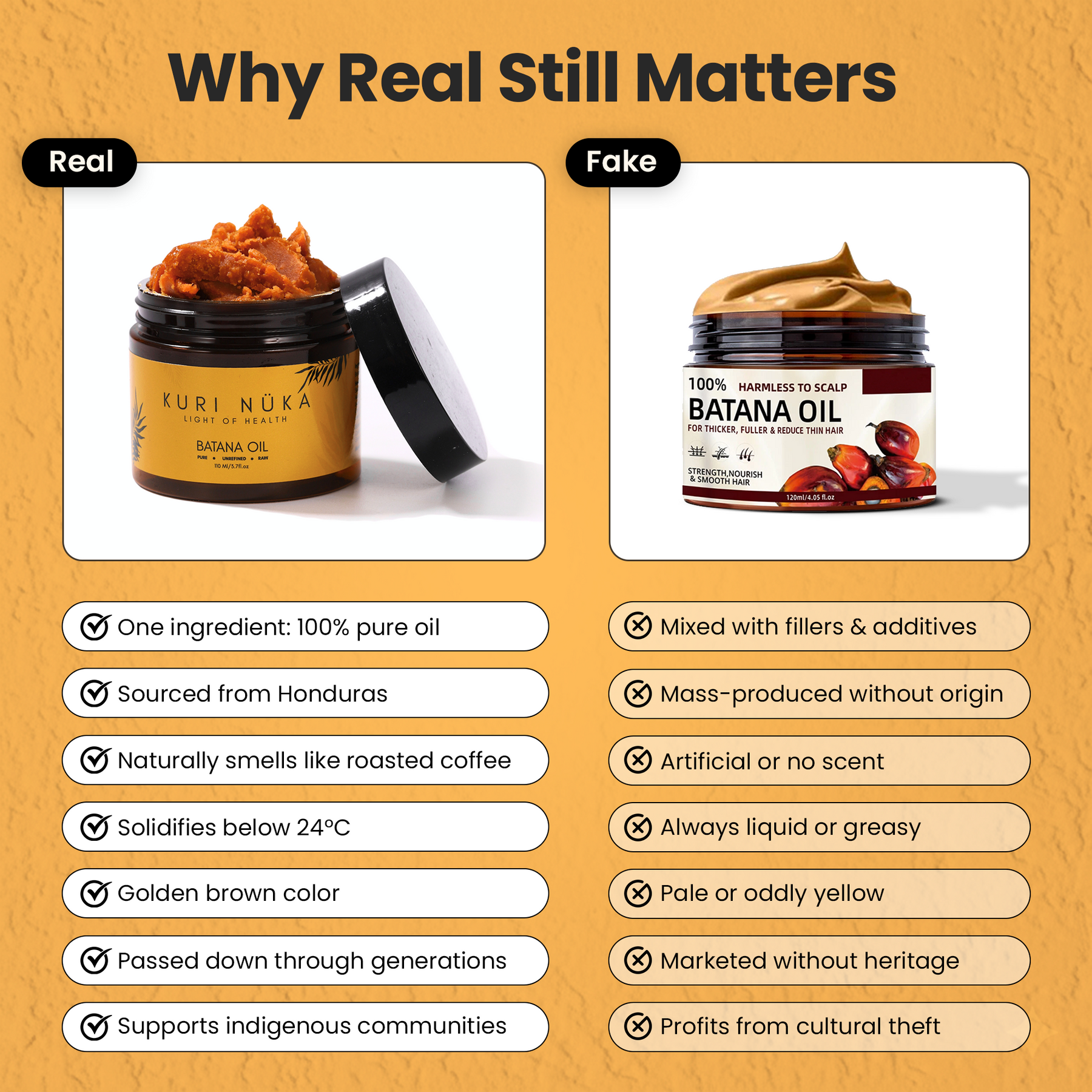 Batana naturlig hårolja