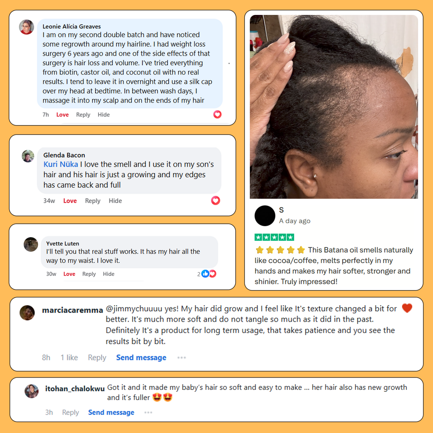 Batana naturlig hårolja